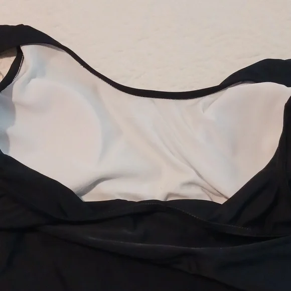 Black Swim Dress with Gold Accents - Picture 9 of 9